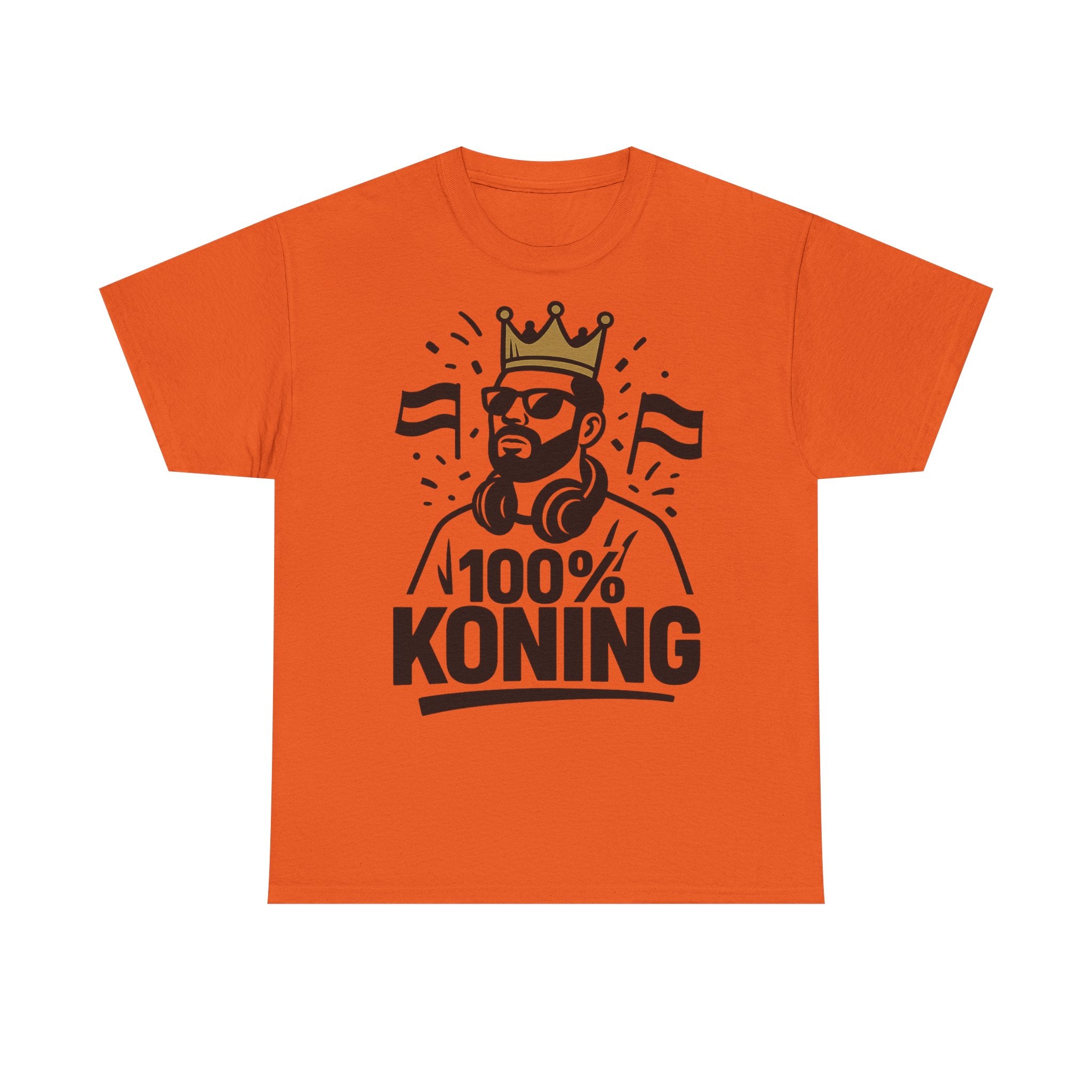 100% KONING – Het Ultieme Koningsdag Shirt voor Mannen - Koning Shirt