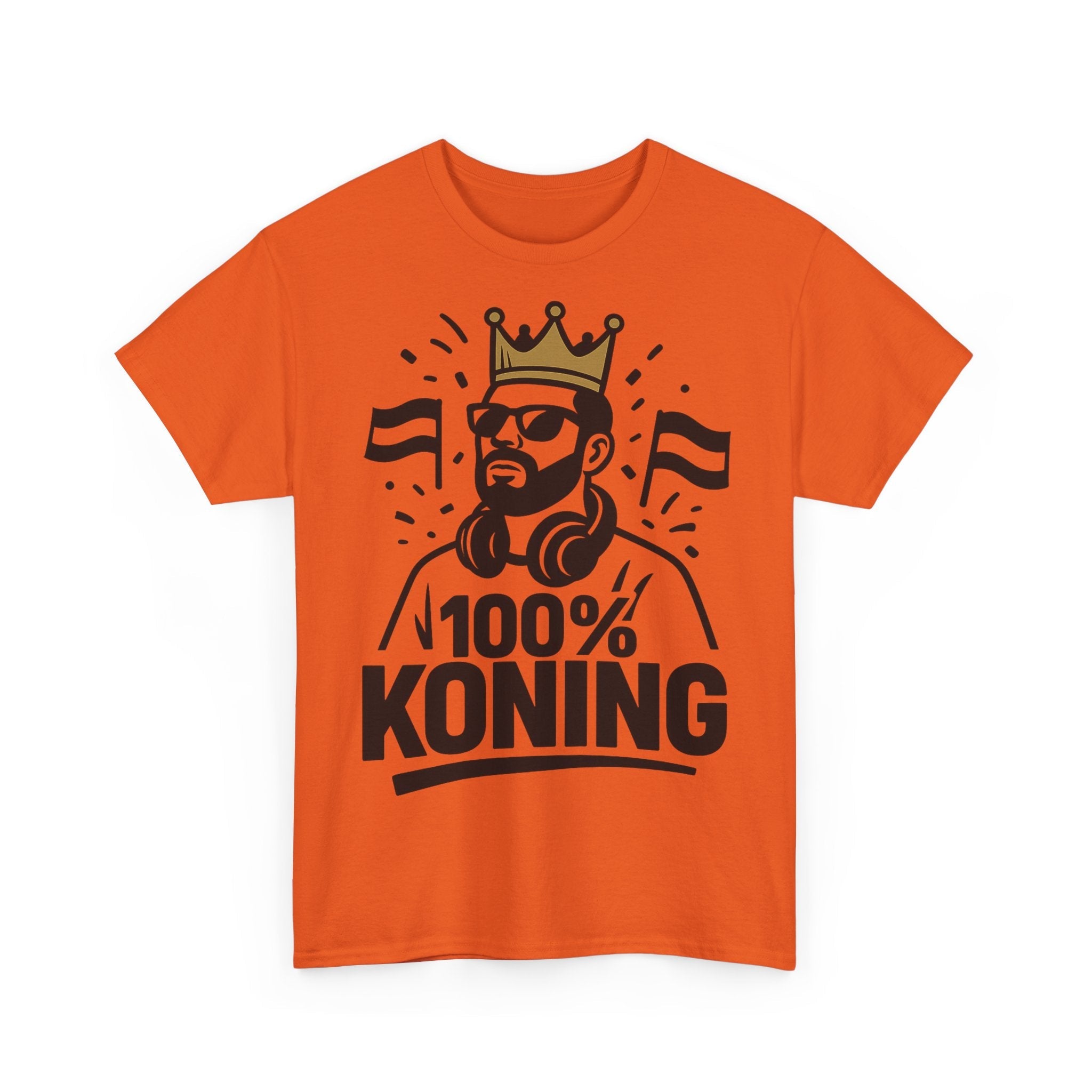 100% KONING – Het Ultieme Koningsdag Shirt voor Mannen - Koning Shirt