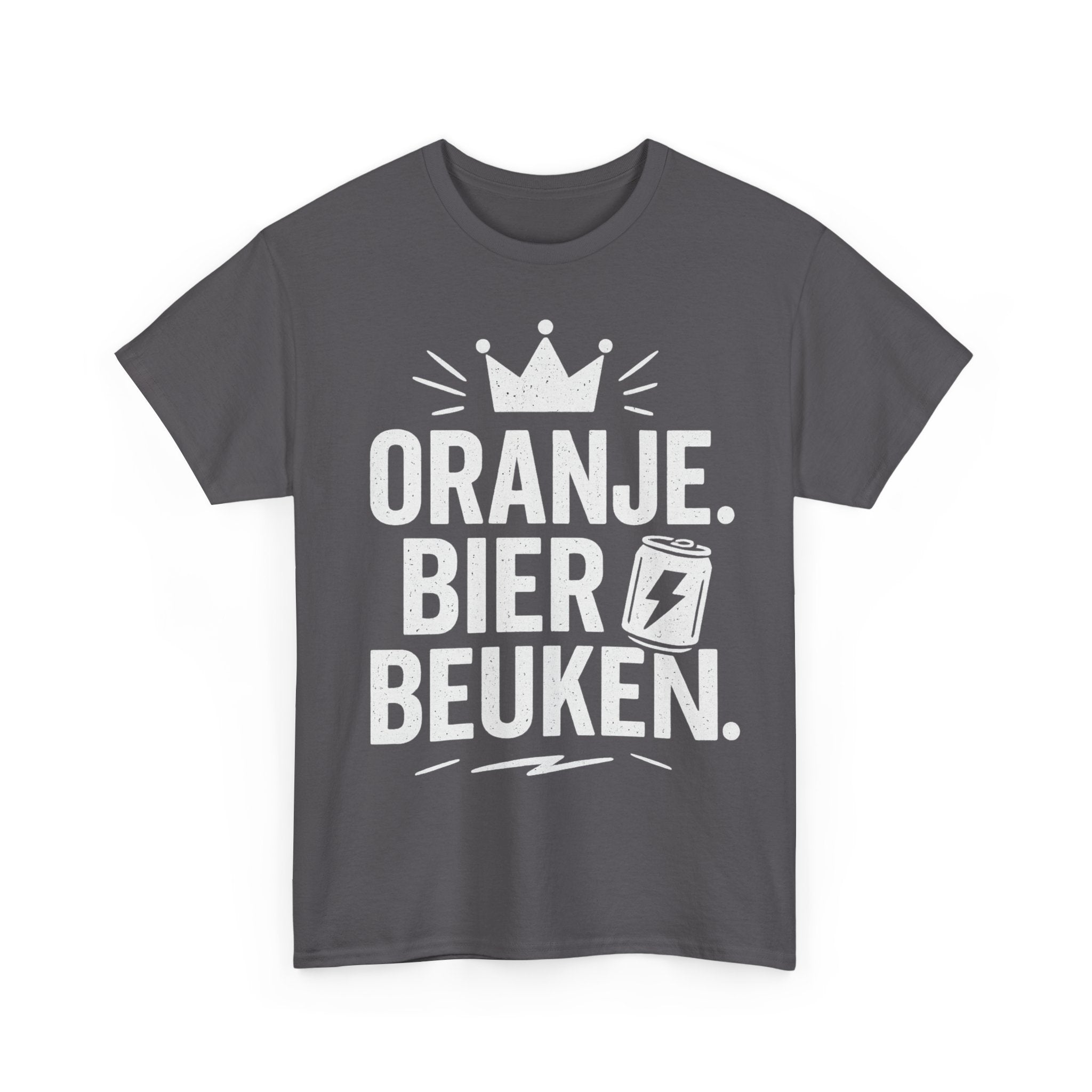 ORANJE. BIER. BEUKEN. – Hardstyle Koningsdag T-shirt voor Mannen - Koning Shirt