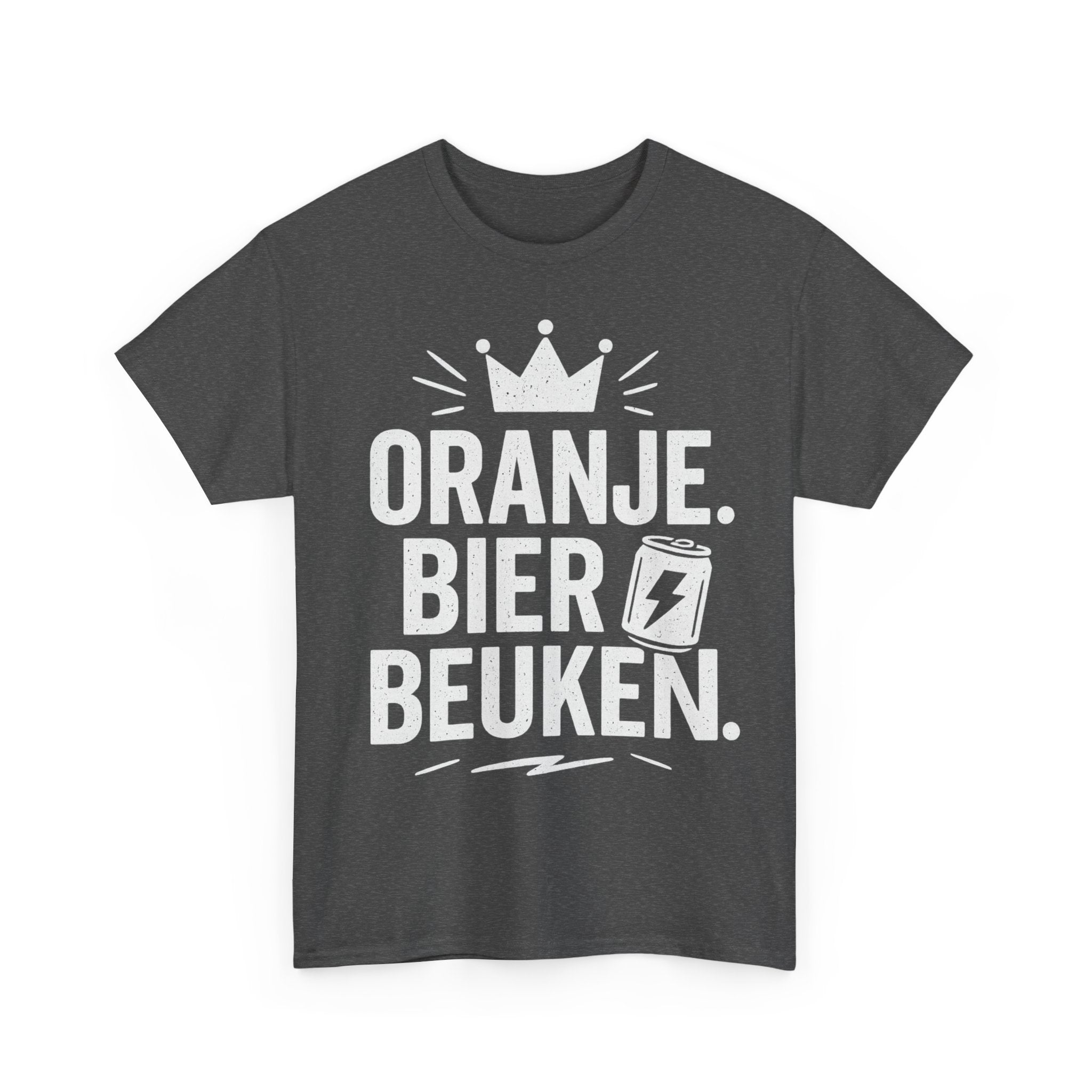 ORANJE. BIER. BEUKEN. – Hardstyle Koningsdag T-shirt voor Mannen - Koning Shirt