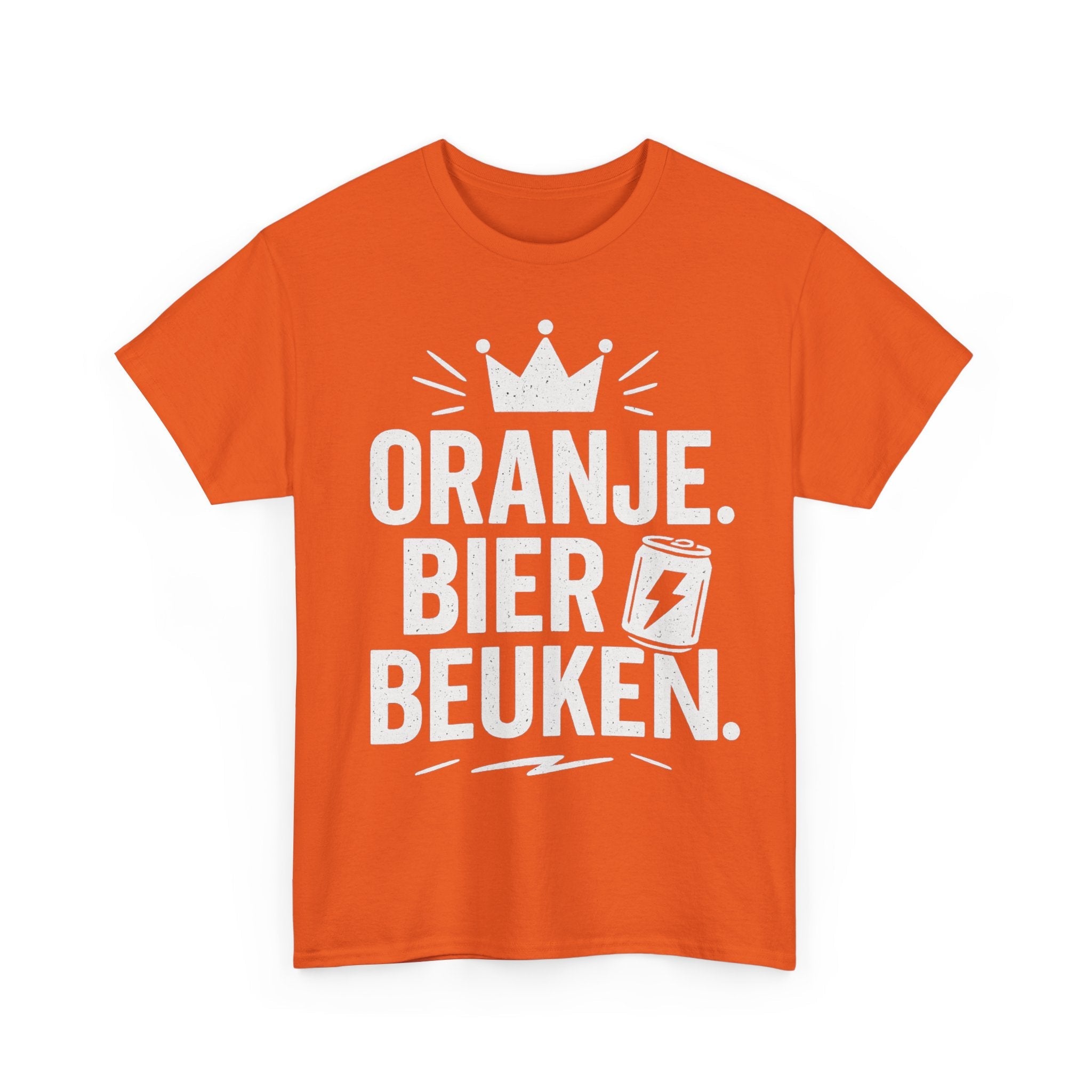 ORANJE. BIER. BEUKEN. – Hardstyle Koningsdag T-shirt voor Mannen - Koning Shirt